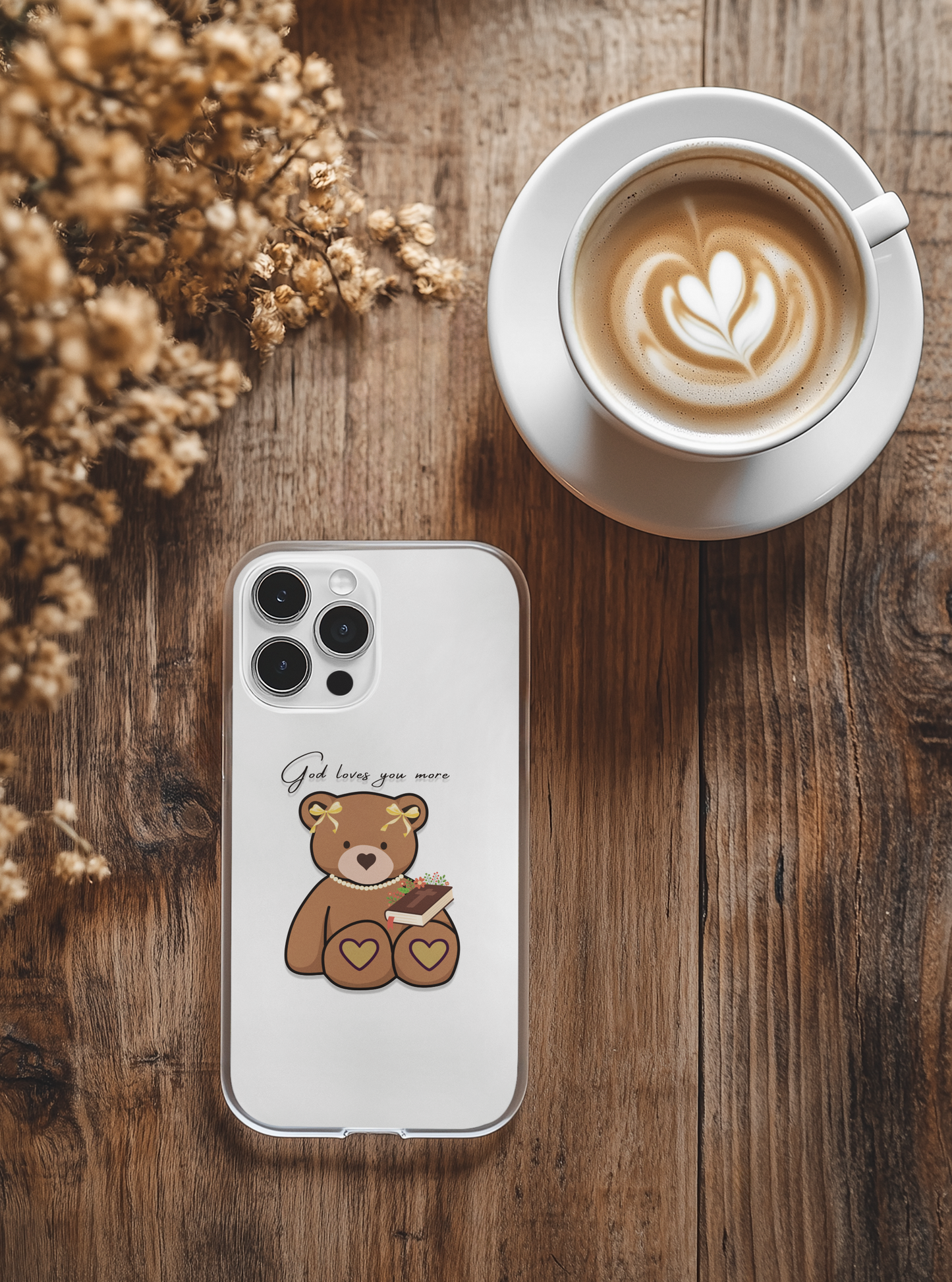 Phone Case - God Loves You More Teddy bear