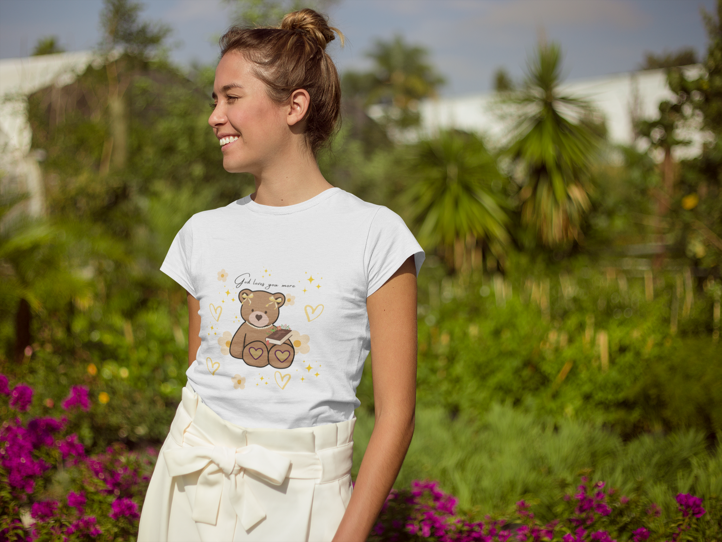 God Loves you more Bear T-shirt