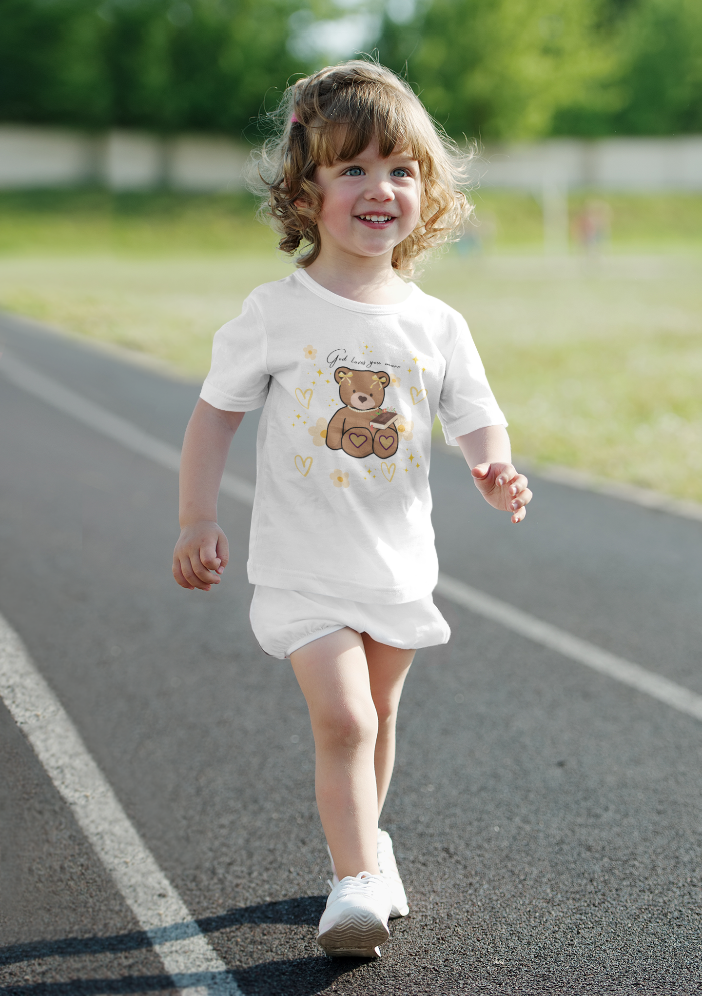 God Loves you more Bear T-shirt