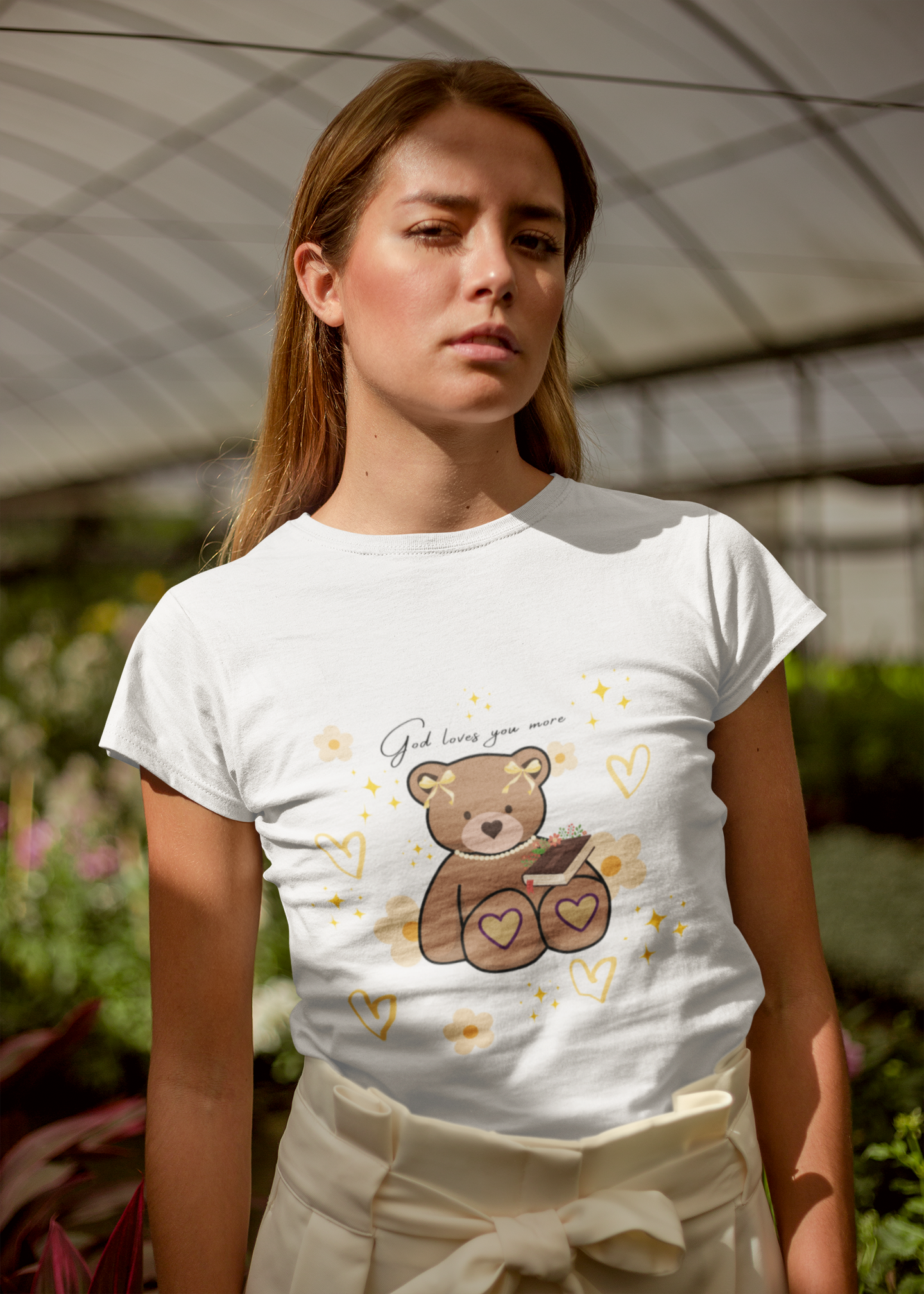 God Loves you more Bear T-shirt