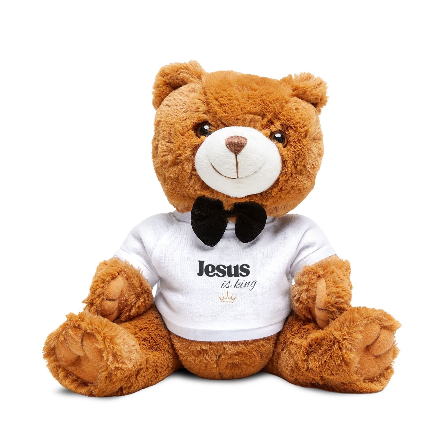 Teddy bear Plushy- Jesus is king