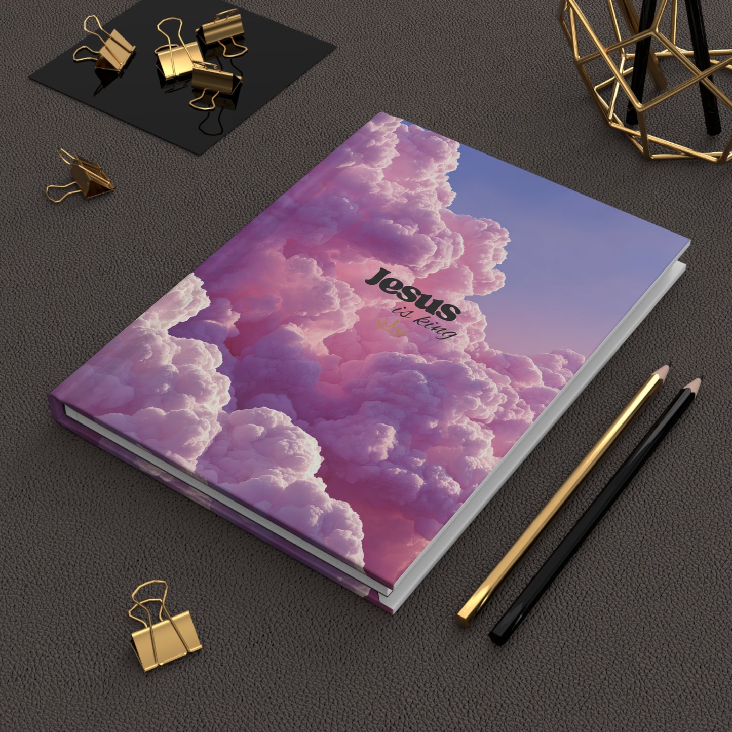 Jesus is King - Cloud Hardcover Journal