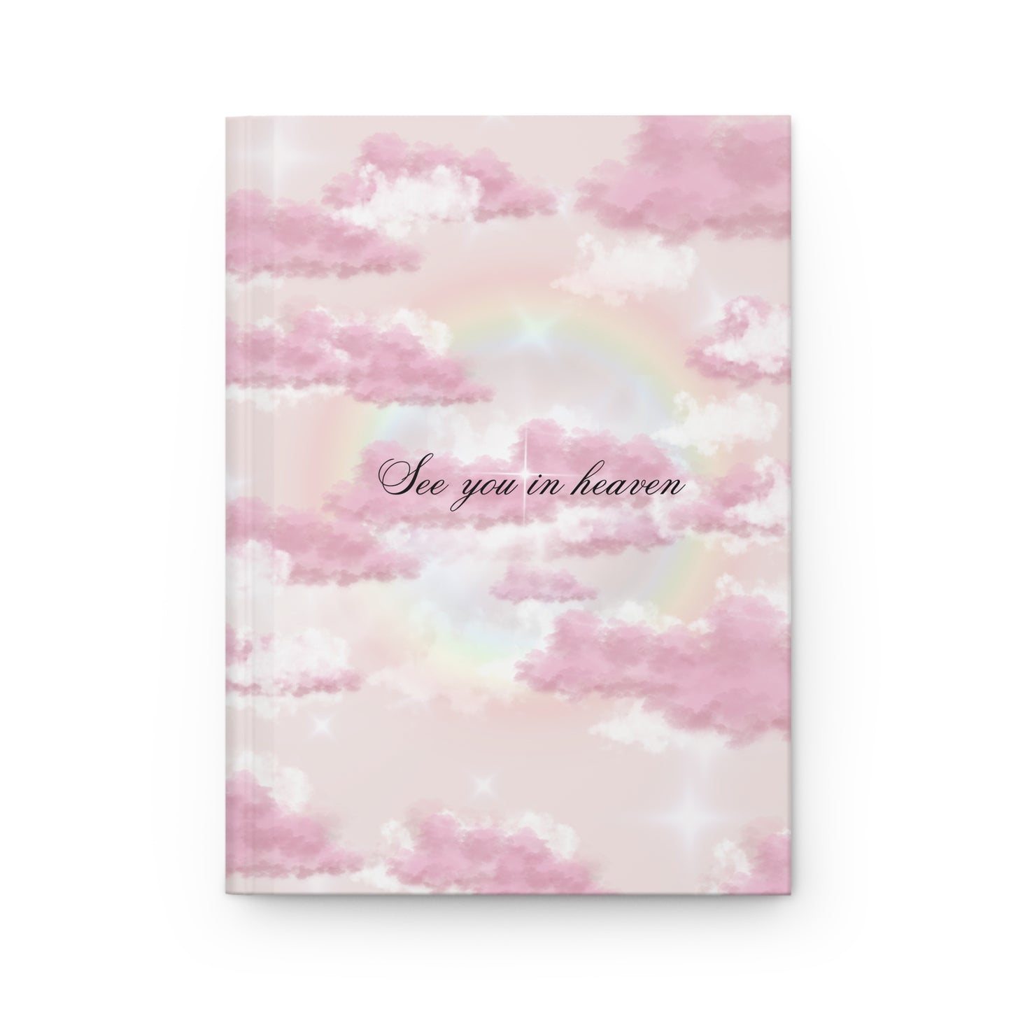 Hardcover Journal Matte - See You in Heaven Pink Clouds