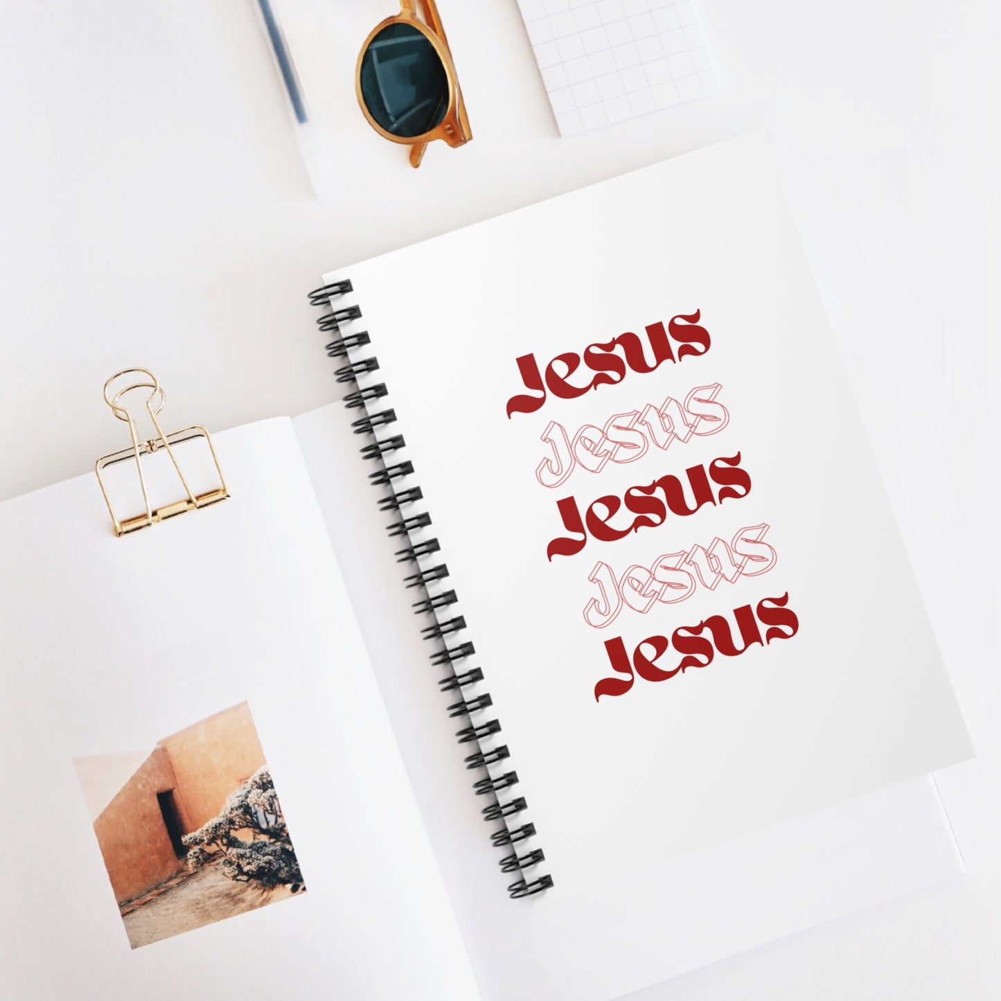 Notebook - Red Jesus Design