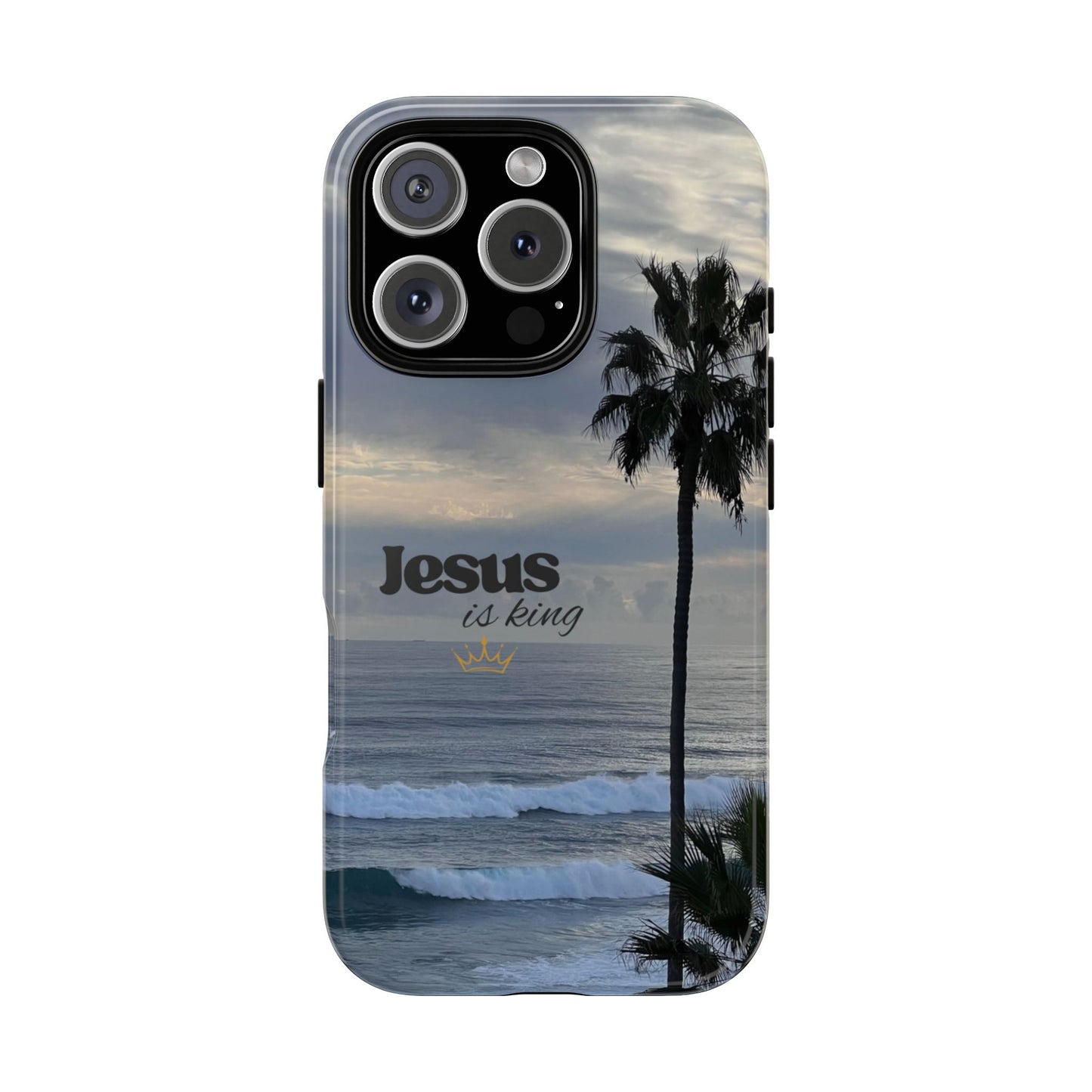 Jesus is King Beach Design Tough Case