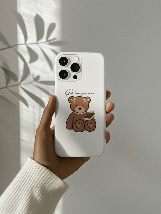 Phone Case - God Loves You More Teddy bear