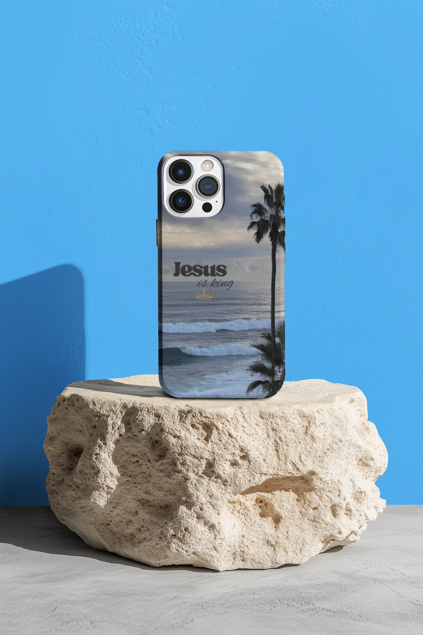 Jesus is King Beach Design Tough Case