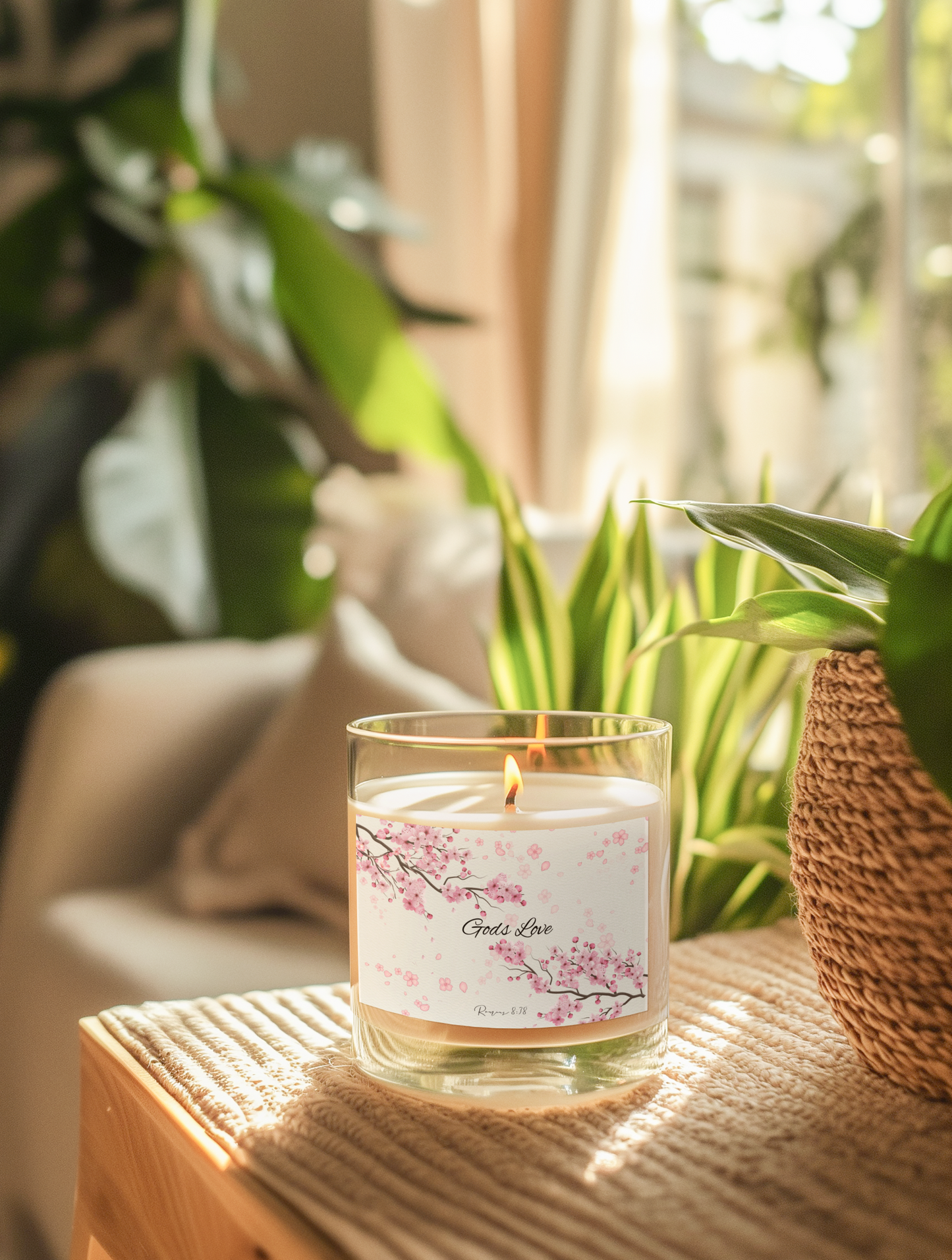 Gods Love Romans 8:38 Soy Candle