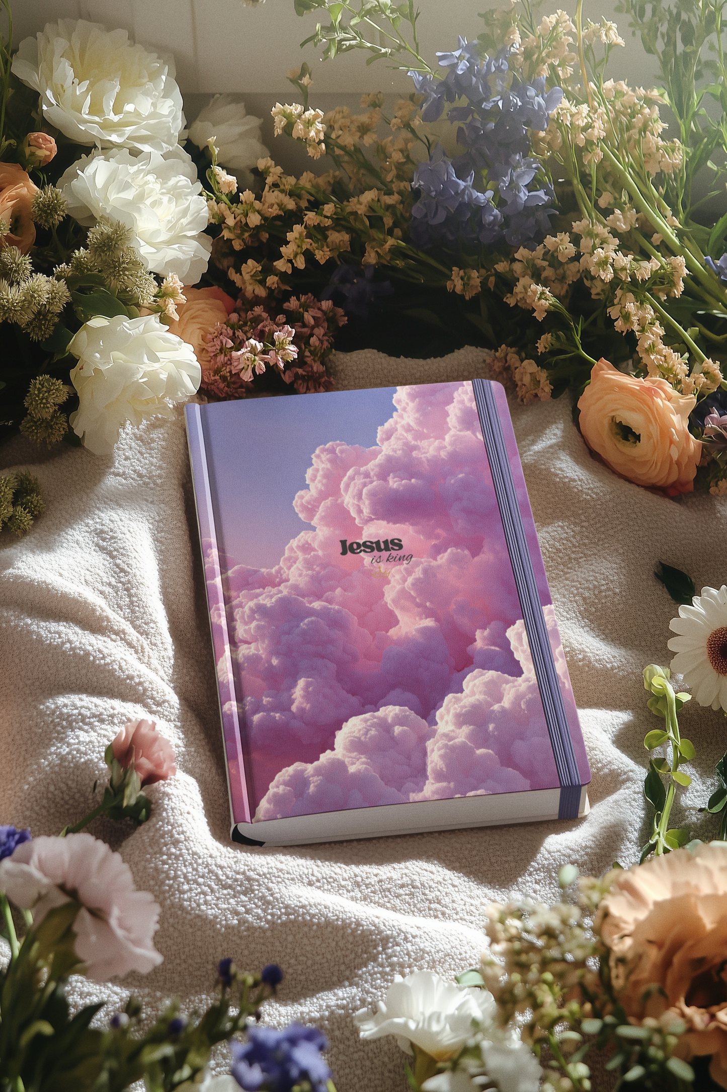 Jesus is King - Cloud Hardcover Journal