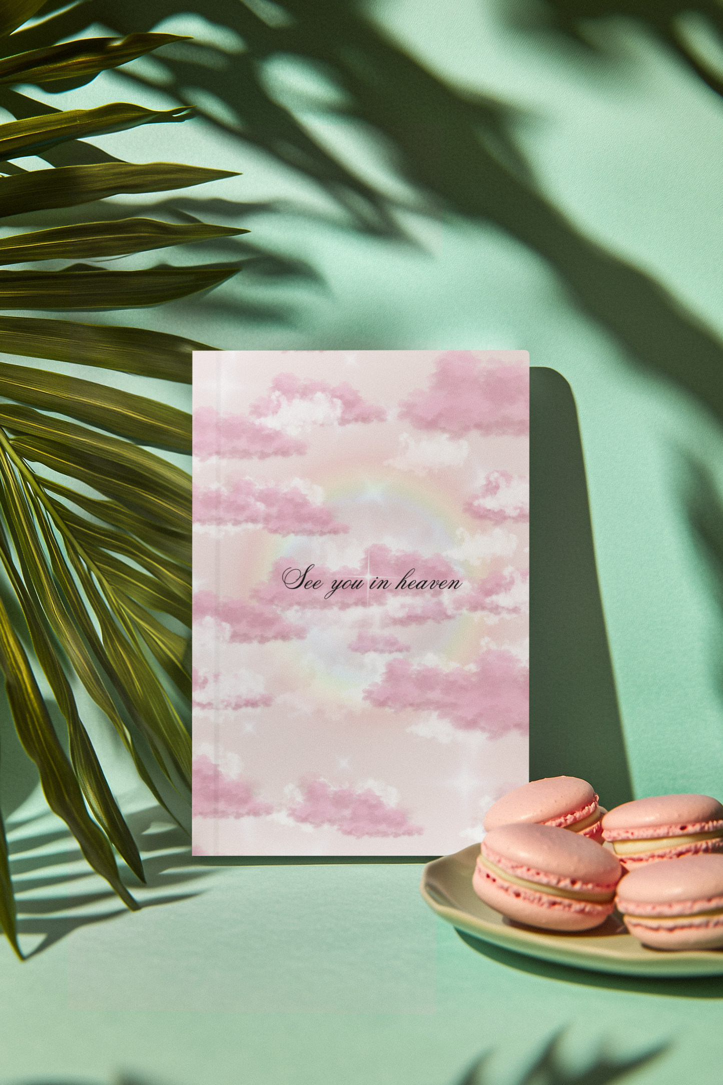 Hardcover Journal Matte - See You in Heaven Pink Clouds