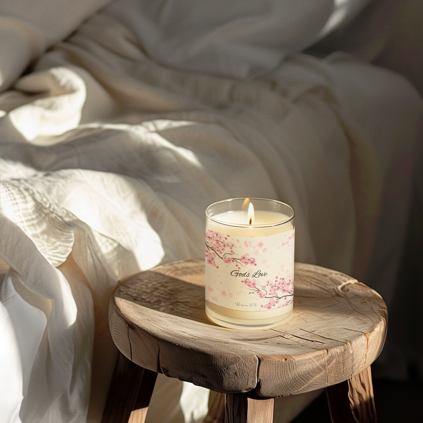 Gods Love Romans 8:38 Soy Candle