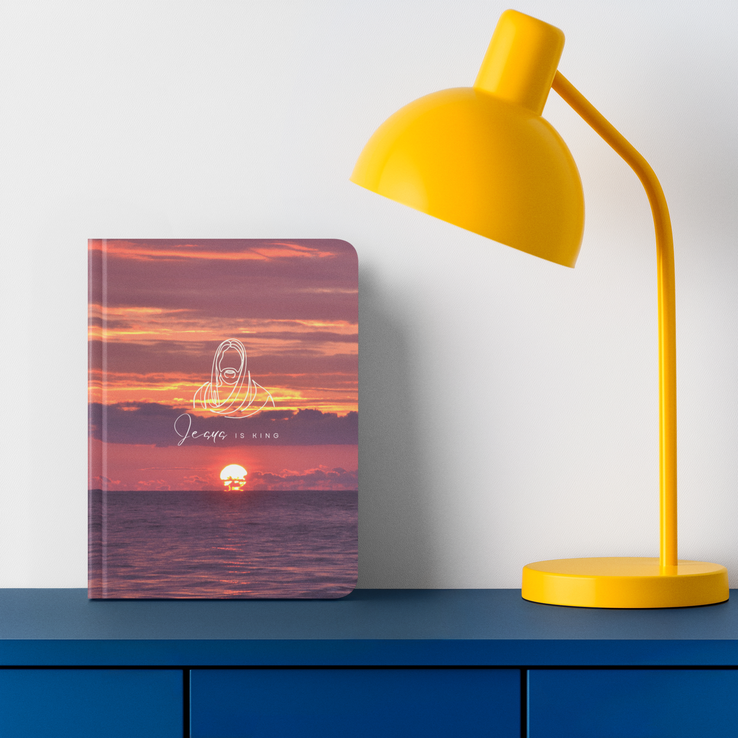 Jesus is King Sunset Notebook-Hardcover Journal Matte