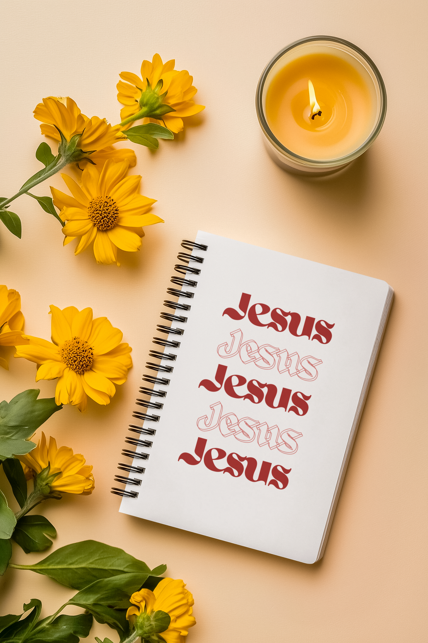 Notebook - Red Jesus Design
