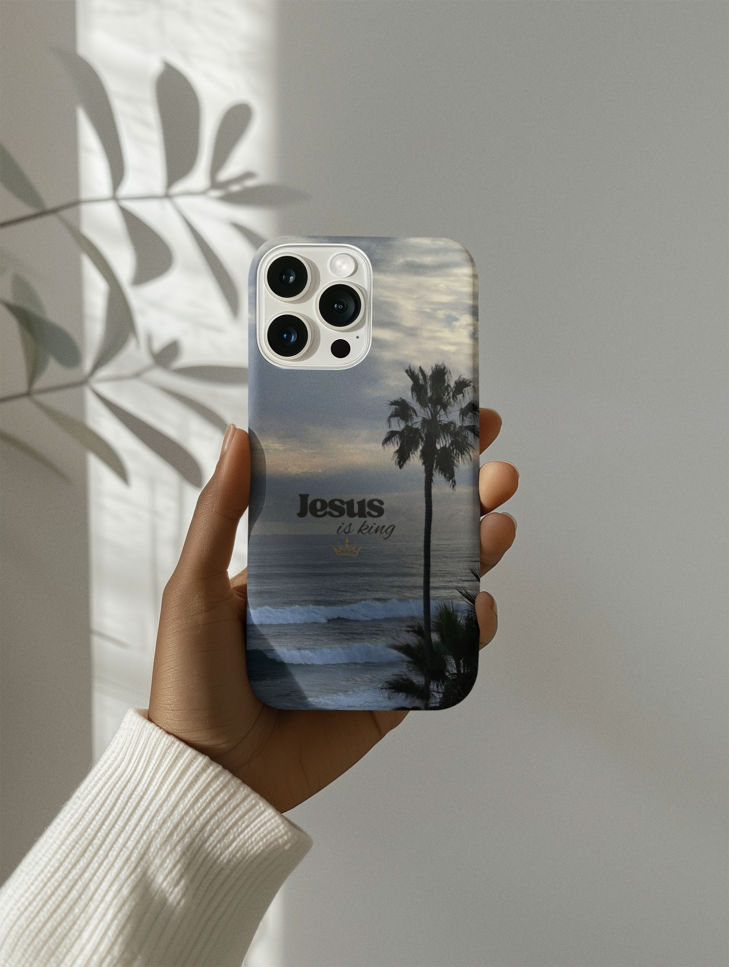 Jesus is King Beach Design Tough Case